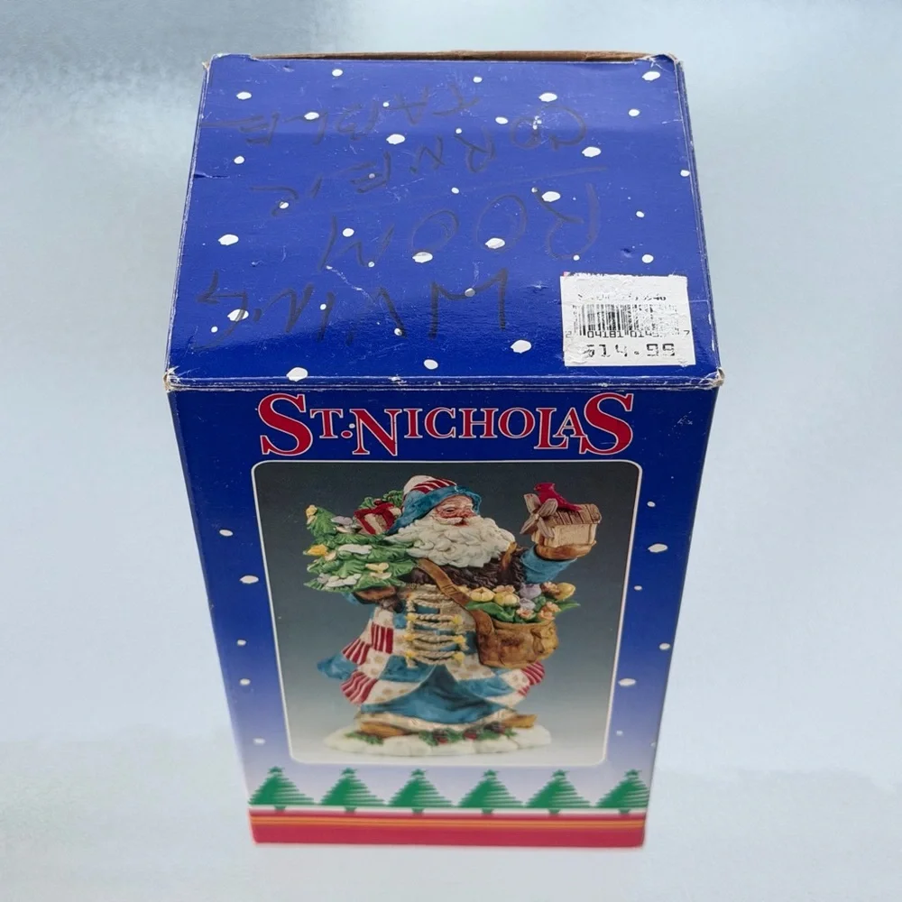 St. Nicholas Outdoor Scene Resin Figurine Table Decor
